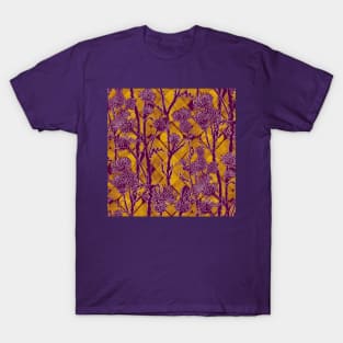 Magnolia Yellow Thistle Flowers T-Shirt